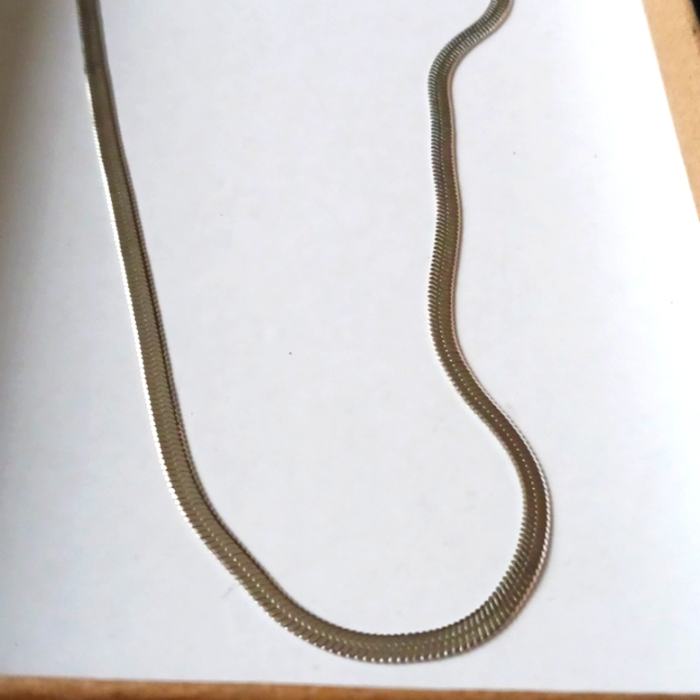 Silver Herringbone necklace
